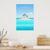 Honduras Minimal Travel Poster ポスター (キッチン)