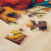  Honduras OLANCHO Retro poster ジグソーパズル (側面)