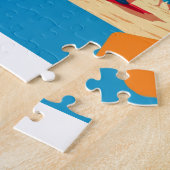  Honduras PLAYA DE CHOLUTECA Retro poster ジグソーパズル (側面)