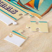  Honduras PLAYAS CHOLUTECA Retro poster ジグソーパズル (側面)