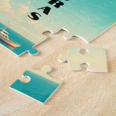  Honduras Puerto AMAPALA Retro poster ジグソーパズル (側面)