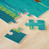  Honduras Puerto AMAPALA Retro poster ジグソーパズル (側面)