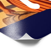  Honduras Puerto Tela Retro poster フォトプリント (角)