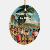 Honduras Recuerdos de Nuestros Viajes セラミックオーナメント (右)