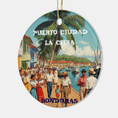 Honduras Recuerdos de Nuestros Viajes セラミックオーナメント (左)