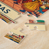  Honduras  SAN PEDRO SULA  Retro poster ジグソーパズル (側面)