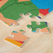  Honduras Santa Barbara Retro poster ジグソーパズル (側面)