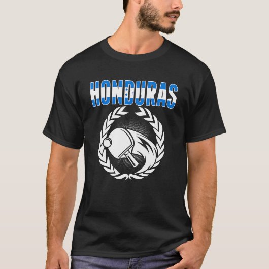 Honduras Table Tennis Honduran Ping Pong Support Tシャツ (正面)