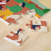  Honduras TEGUCIGALPA DC Retro poster ジグソーパズル (側面)