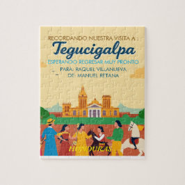  Honduras TEGUCIGALPA DC Retro poster ジグソーパズル
