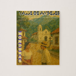  Honduras Valle de Angeles Retro poster ジグソーパズル