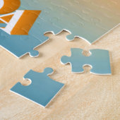  Honduras Yojoa Lake Retro poster  ジグソーパズル (側面)