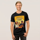 Honduras YUSCARAN Retro poster トライブレンドTシャツ (正面全面)