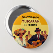 Honduras YUSCARAN Retro poster 缶バッジ (正面&裏面)