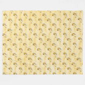 Honey フリースブランケット (正面(横))