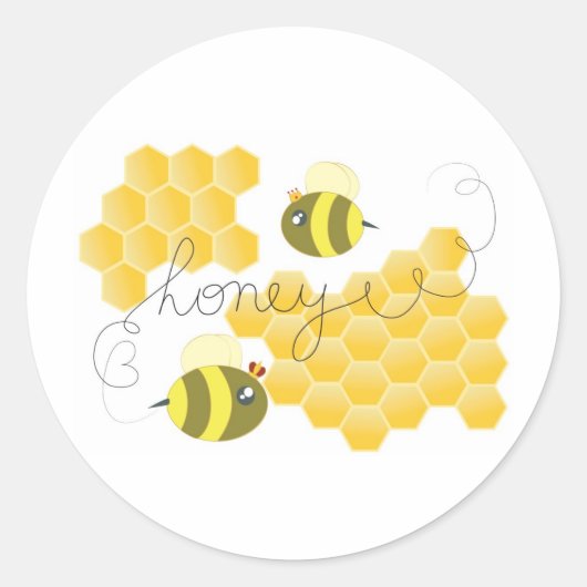 honey ラウンドシール (正面)