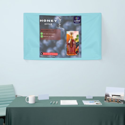 honey 🍯  横断幕 (トレードショー)