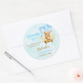 Honey Baby Shower - Teddy Bear Baby Shower ラウンドシール (封筒)