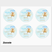Honey Baby Shower - Teddy Bear Baby Shower ラウンドシール (シート)
