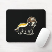 Honey Badger I Don't Care Trucker Funny Animal Art マウスパッド (マウス)