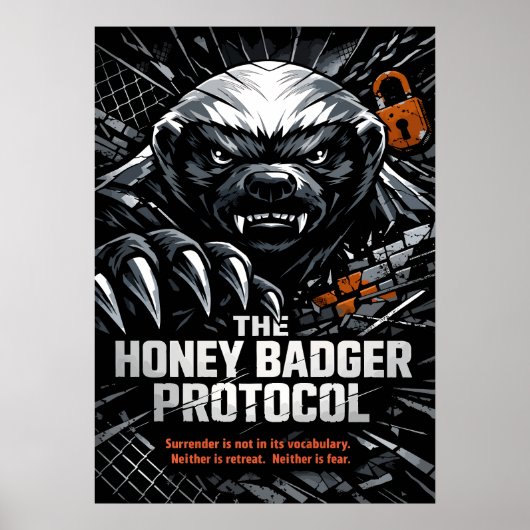 Honey Badger Protocol ポスター (正面)