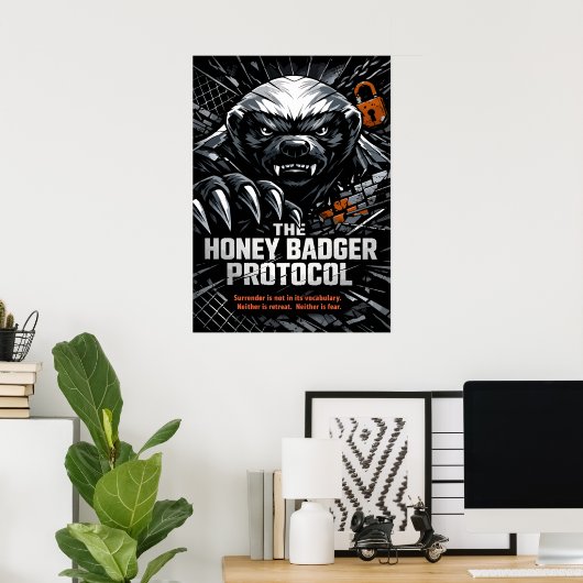 Honey Badger Protocol ポスター (ホームオフィス)