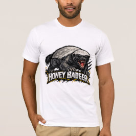 Honey Badger T-Shirt | Unique Wildlife Animal Desi Tシャツ