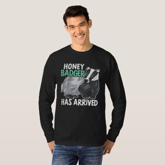 Honey Badger  Wildlife Animal Ratel  2 Tシャツ (正面フル)