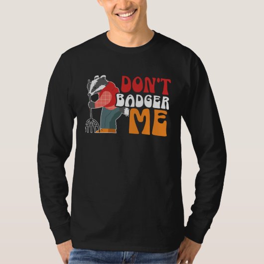 Honey Badger  Wildlife Animal Ratel Tシャツ (正面)