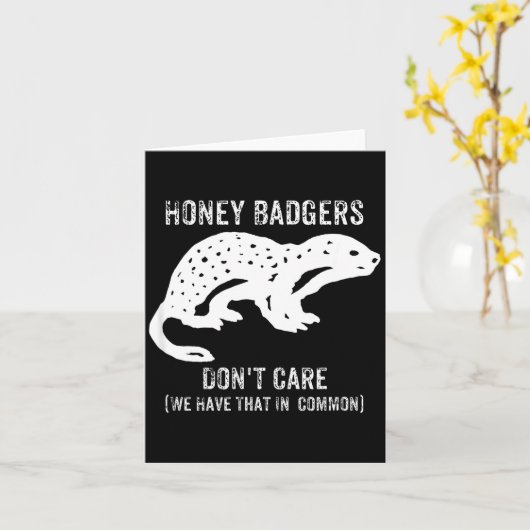 Honey Badgers Don't Care S カード (黄色い花)