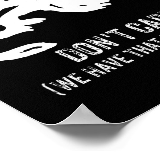 Honey Badgers Don't Care S  ポスター (角)