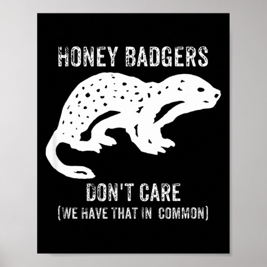 Honey Badgers Don't Care S  ポスター (正面)