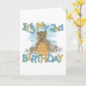 Honey Bear誕生日Tシャツとギフト カード (黄色い花)