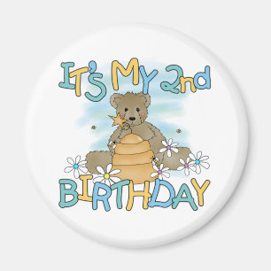 Honey Bear誕生日Tシャツとギフト マグネット