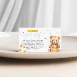 Honey Bear Books for Baby Girl Baby Shower エンクロージャーカード