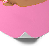Honey Bear & Friends, DIY Name White, Pink ポスター (角)