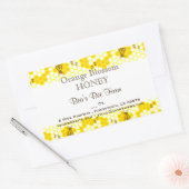 Honey Beeハニカカスタムム4.5インチx 2.7インチ 長方形シール (封筒)