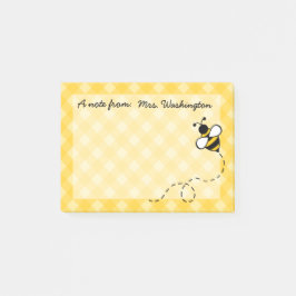Honey Beeパーソナライズされた Post It Notes ポストイット