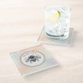 Honey Bee ガラスコースター (アングル)