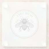 Honey Bee ガラスコースター (裏面)