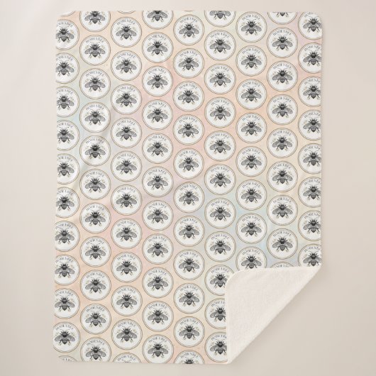 Honey Bee シェルパブランケット (正面)