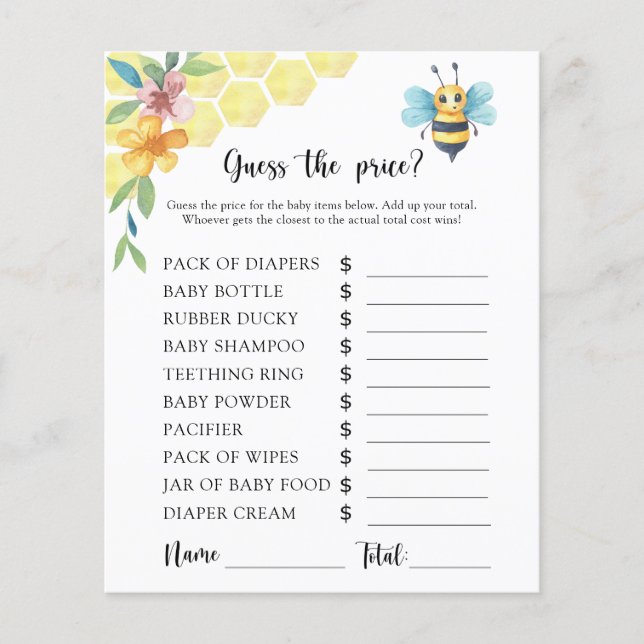 Honey Bee – 価格を推測！ゲーム (正面)