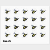 Honey Bee Artのラベル絵画シール ラウンドシール (シート)