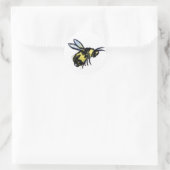 Honey Bee Artのラベル絵画シール ラウンドシール (バッグ)