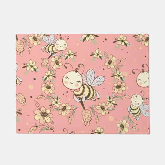 Honey Bee Art ドアマット (正面)