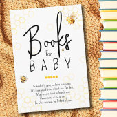 Honey Bee Baby Shower Bookリクエスト エンクロージャーカード
