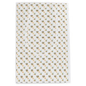 Honey Bee & Beekeeper Themed Gift for Nature Lover ミディアムペーパーバッグ (正面)