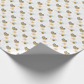 Honey Bee & Beekeeper Themed Gift for Nature Lover ラッピングペーパー (角)