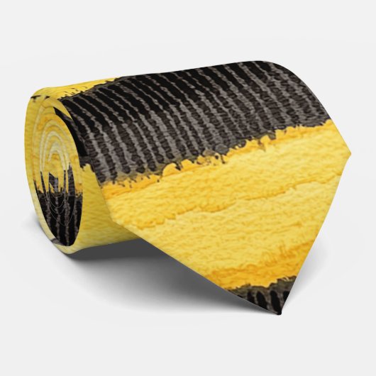 Honey Bee Black Gold Yellow   ネクタイ (ロール)