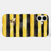 Honey Bee Black Gold Yellow   Case-Mate iPhoneケース (裏面 (横))